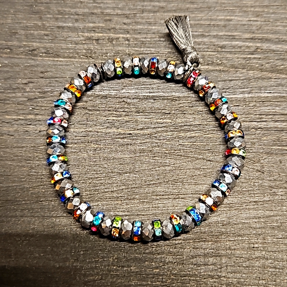 KEEP Collective Joy Hematite Stretch Bracelet